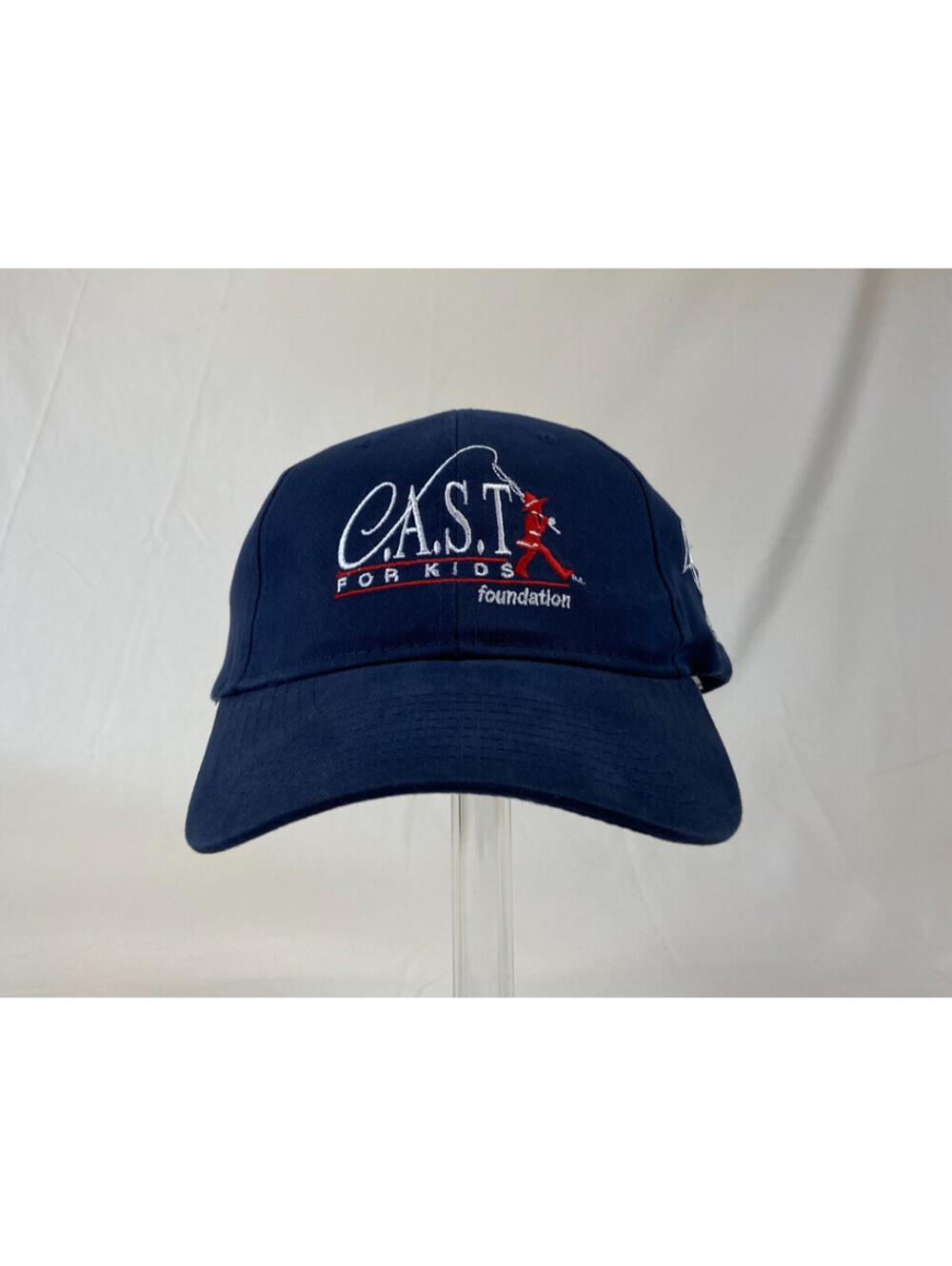 Cast For Kids Foundation Baseball Cap Strapback Hat Navy Fishing Charity Casual